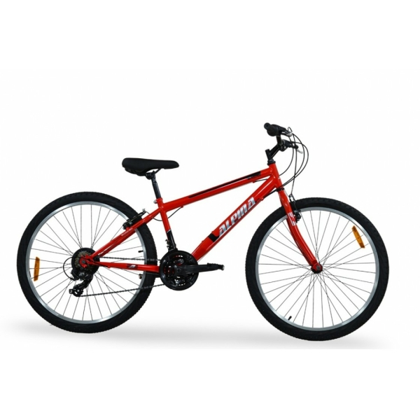 Ποδήλατο Alpina 26'' Shimano Mtb Rigid S 21T Κόκκινο 2026 (Δώρο  φωτάκια – κουδούνι)