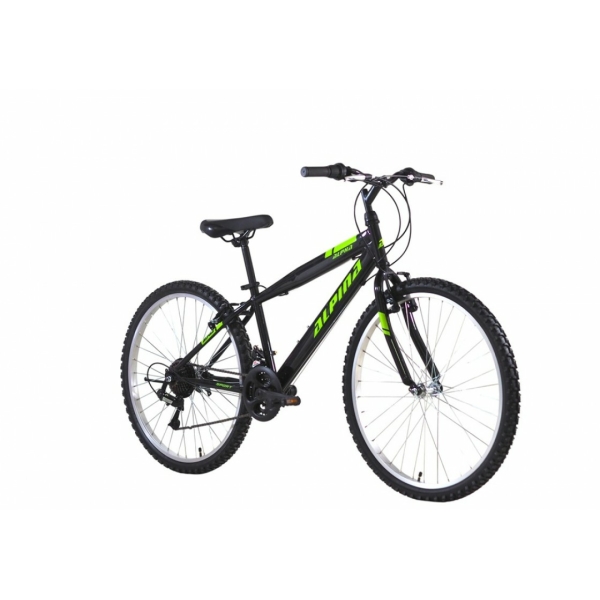 Ποδήλατο Alpina Alpha 24''Mtb Μαύρο (Δώρο  φωτάκια - κουδούνι)